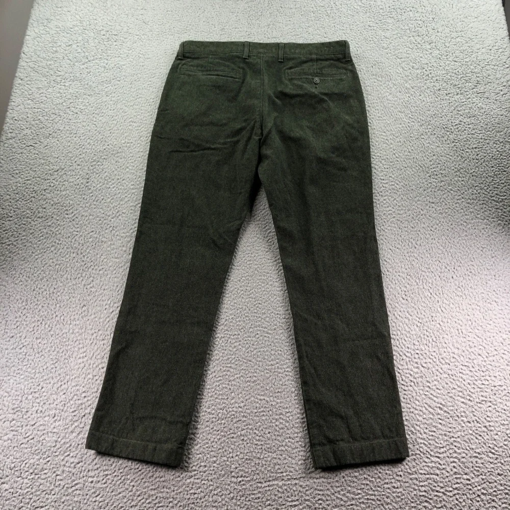 J.Crew Pants Mens 32x30 Green 770 Straight Fit Stretch Brushed Twill Chino